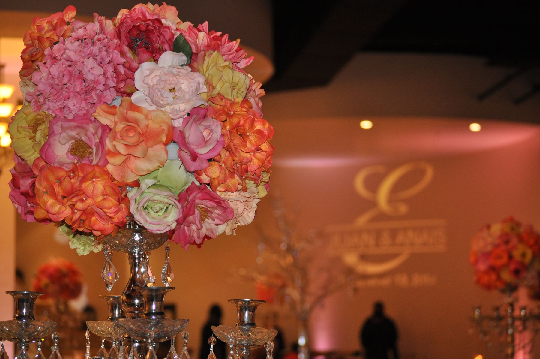 Floral decor at the La Fontaine open house