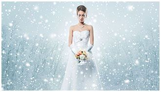 Bride holding her bouquet