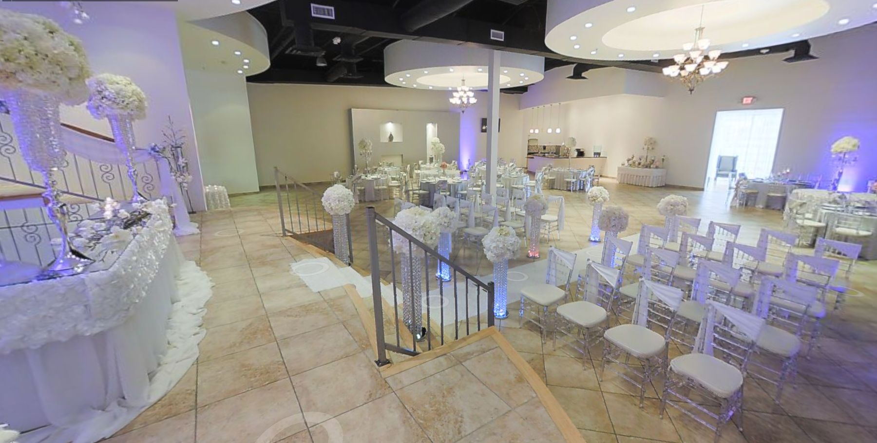 Ceremony seating setup at VIP A Venue
